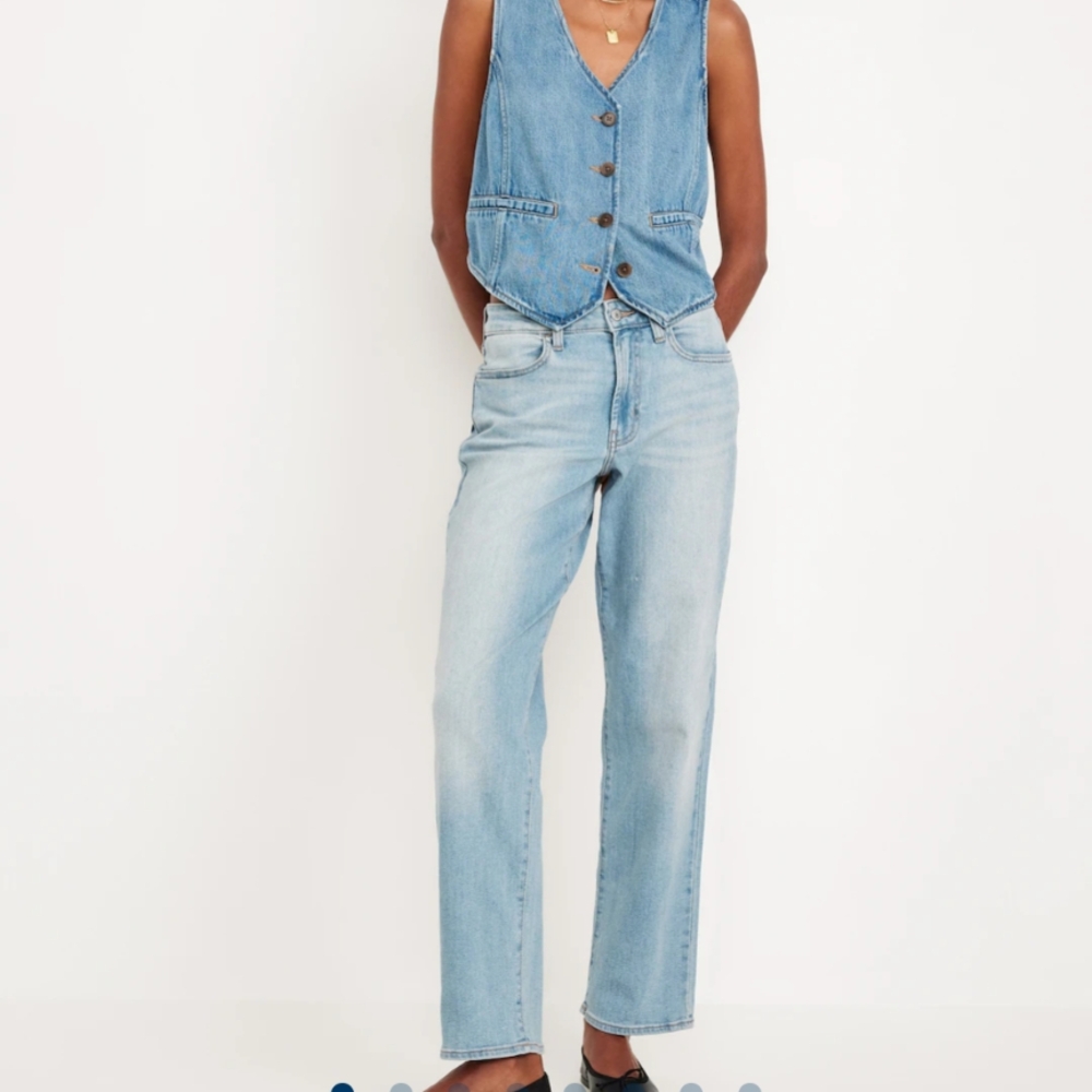 Old Navy High-rise Wow Loose Light Blue Women's Jeans size 2